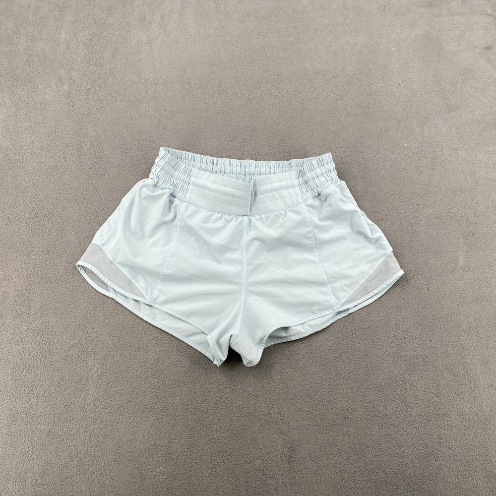 Lululemon Hotty Hot High-Rise Lined Short 2.5 Light Blue Size 8 LW7AYYR